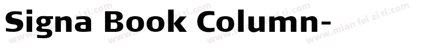 Signa Book Column字体转换